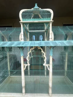 Sale Pamono Ivory & Copper Sculpted Birdcage Crafted by Eric Lansdown, 1990s
