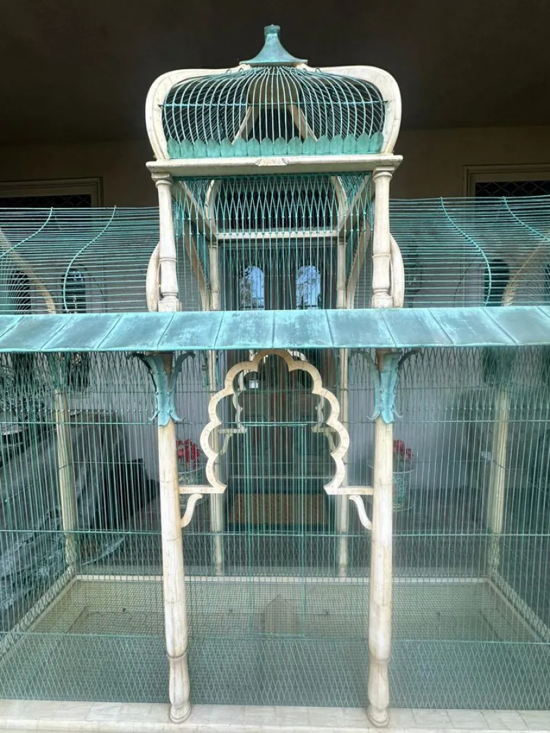 Sale Pamono Ivory & Copper Sculpted Birdcage Crafted by Eric Lansdown, 1990s