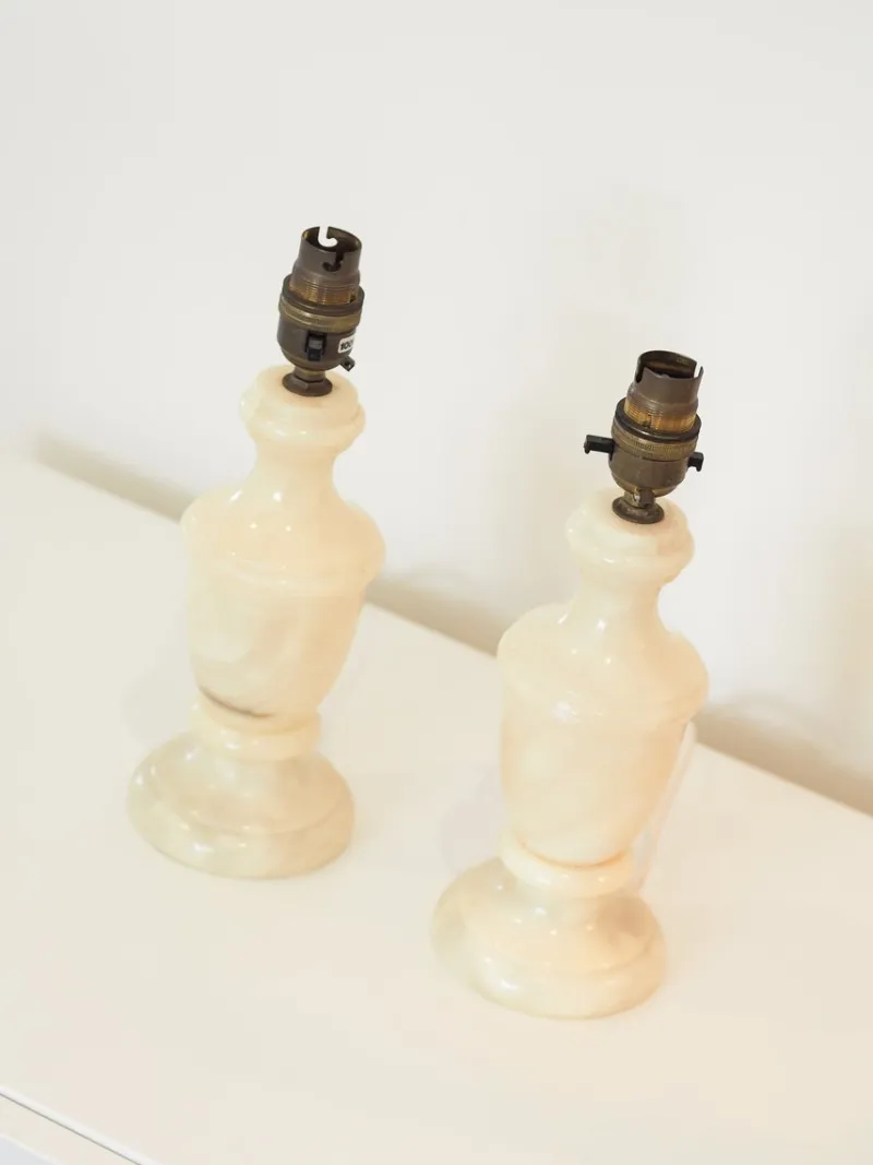 Pamono Ivory Alabaster Table Lamp by Marmo Lusso