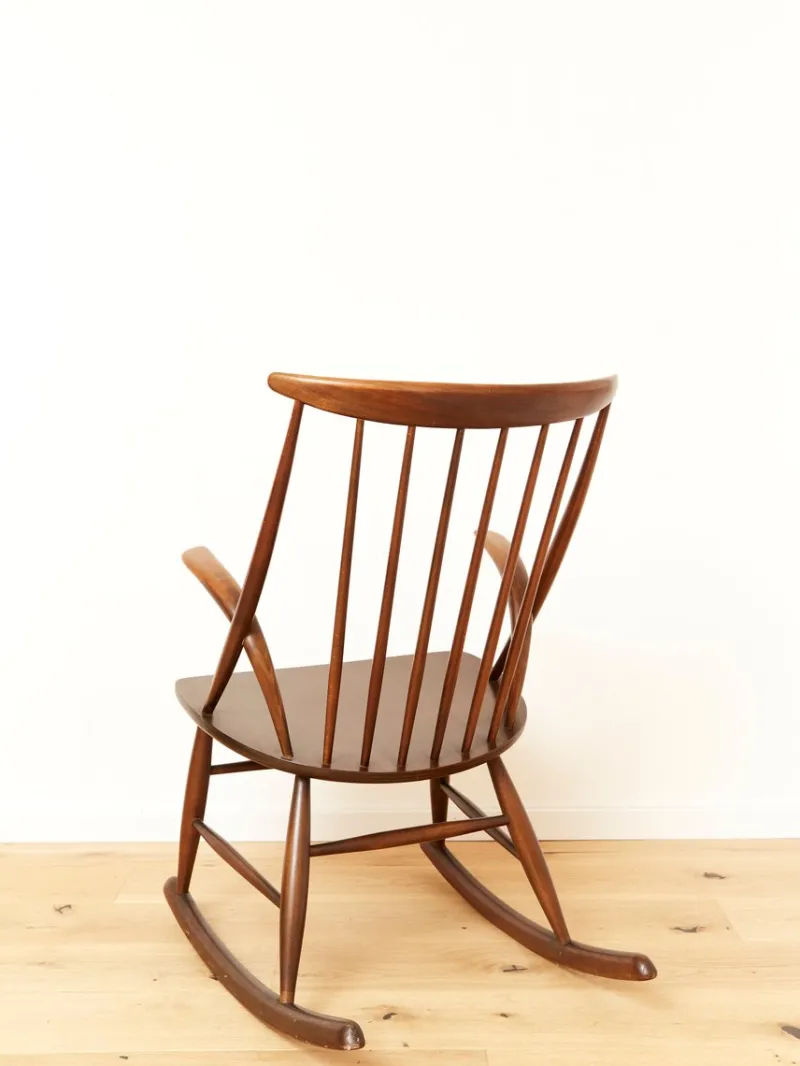 New Pamono IW3 Rocking Chair by Illum Wikkelsø for Niels Eilersen, 1960s