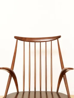 New Pamono IW3 Rocking Chair by Illum Wikkelsø for Niels Eilersen, 1960s