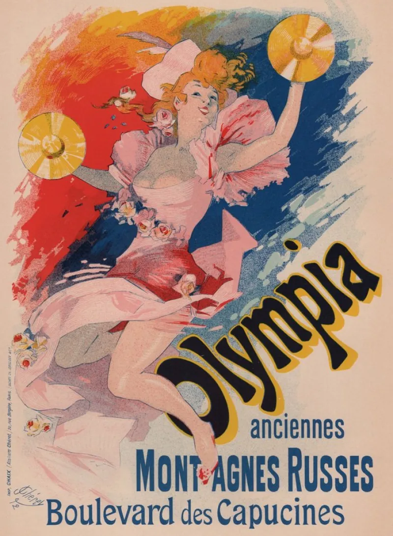 Hot Pamono J. Chéret, Olympia from Les Maîtres de L'Affiche, 1898, Original Lithograph