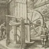 Pamono J. Meyer, Representation of an Oil Mill, 17th-century, Etching> Old Masters