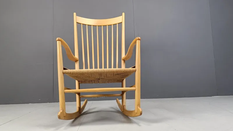 Online Pamono J16 Rocking Chair by Hans Wegner for FDB Mobler, 1960s