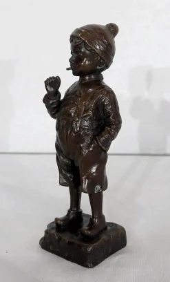 Sale Pamono J. Schmidt-Felling, Le Petit Fumeur, Late 19th Century, Bronze