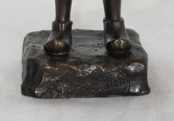 Sale Pamono J. Schmidt-Felling, Le Petit Fumeur, Late 19th Century, Bronze
