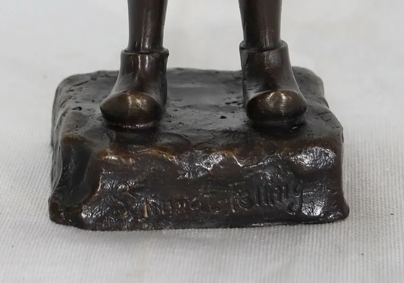 Sale Pamono J. Schmidt-Felling, Le Petit Fumeur, Late 19th Century, Bronze