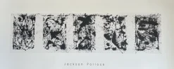 Best Pamono Jackson Pollock, Black and White Polyptych, Silk-Screen