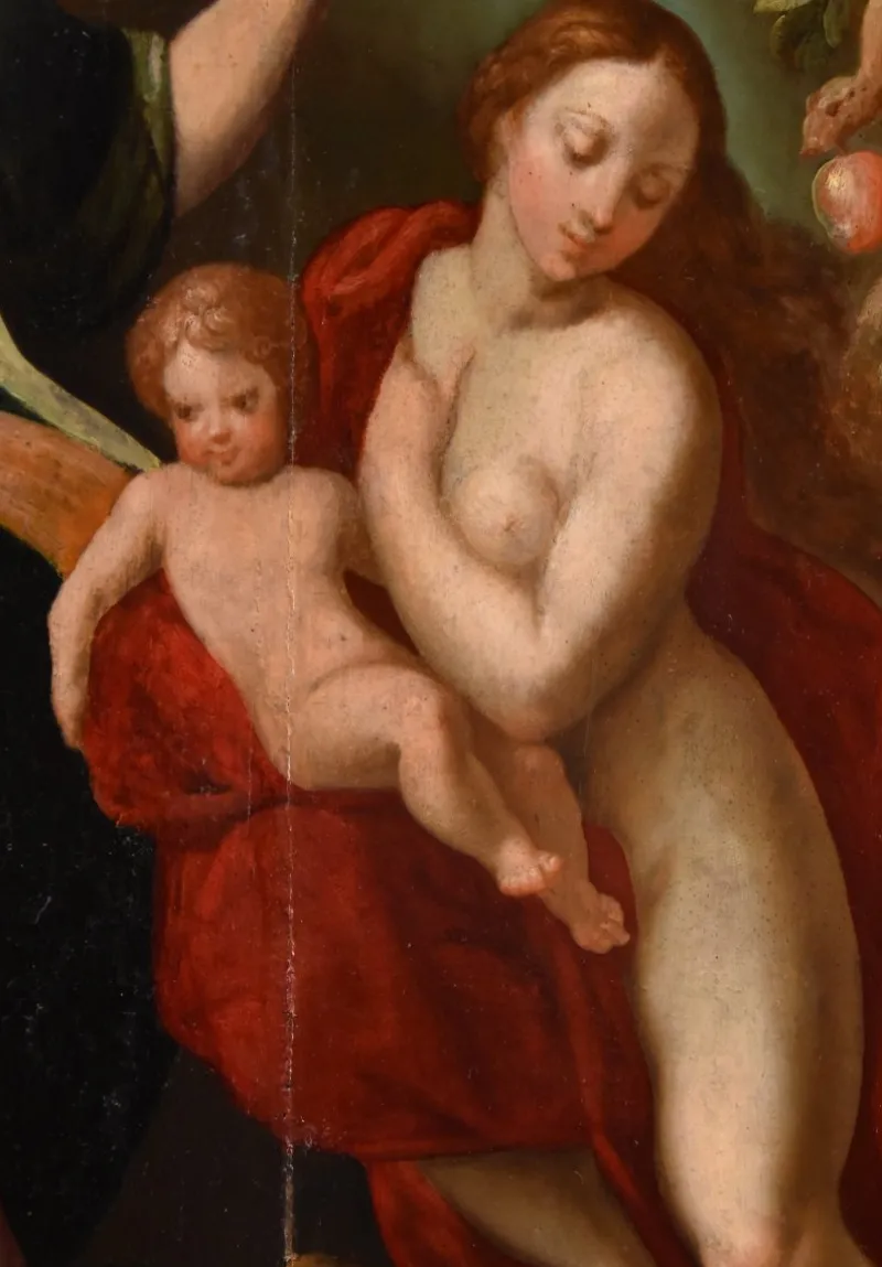 Pamono Jacob De Backer, Redemption of Adam & Eve, 1575, Oil Painting> Old Masters
