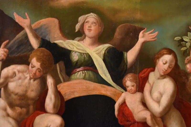 Pamono Jacob De Backer, Redemption of Adam & Eve, 1575, Oil Painting> Old Masters
