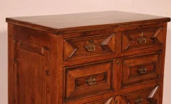 Pamono Jacobean Chest of Drawers in Oak and Walnut, 17th Century><noscript><img width=