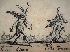 Sale Pamono Jacques Callot, Cicho Sgarra: Collo Francisco, 1622, Original Etching