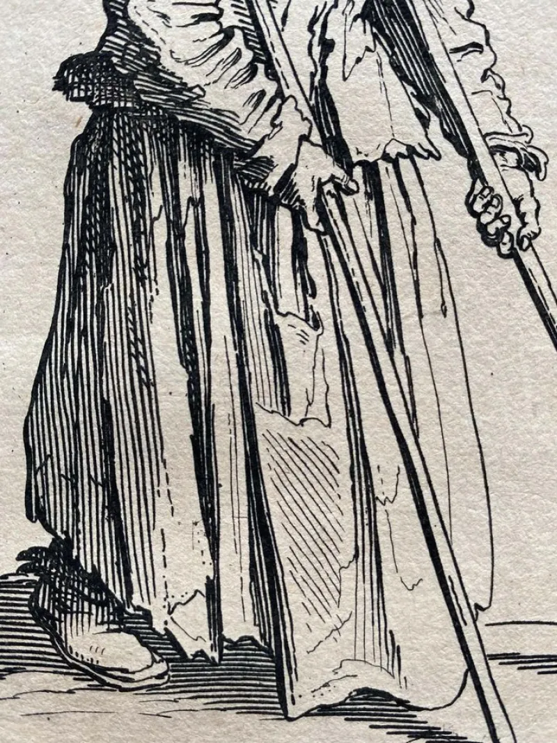 Clearance Pamono Jacques Callot, Les Gueux, Engravings, 17th Century, Set of 2