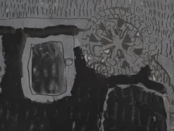 Pamono Jacques Soisson, Car Under a Storm, Gouache and Acrylic on Paper><noscript><img width=