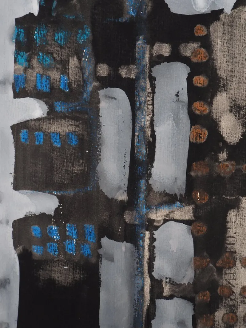 Pamono Jacques Soisson, Guardian and Warrior, Acrylic on Paper> Work On Paper