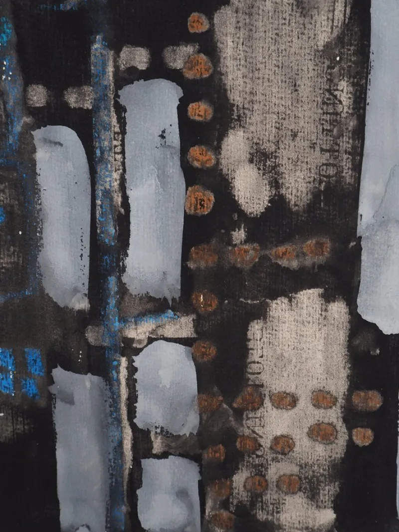 Pamono Jacques Soisson, Guardian and Warrior, Acrylic on Paper> Work On Paper
