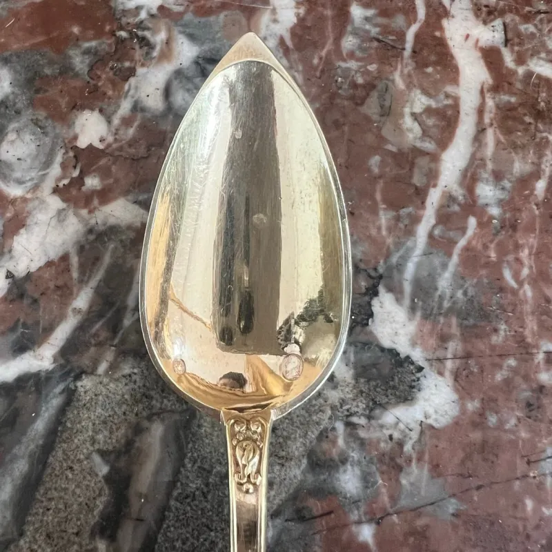 New Pamono Jam Spoons in Vermeil and Sterling Silver, France, Set of 6