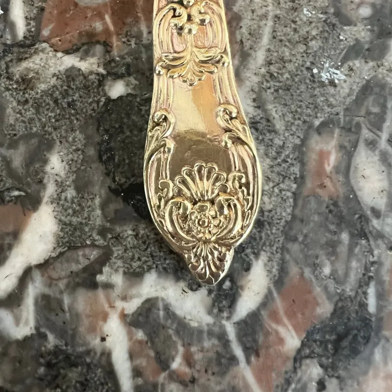 New Pamono Jam Spoons in Vermeil and Sterling Silver, France, Set of 6