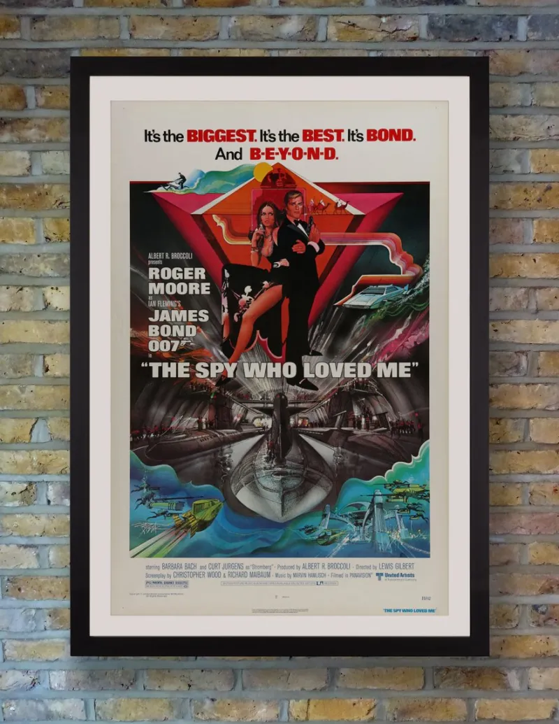 Pamono James Bond The Spy Who Loved Me Movie Poster, USA, 1977