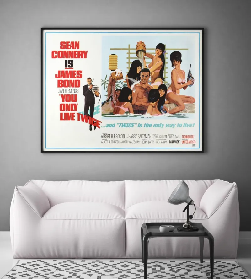 Discount Pamono James Bond You Only Live Twice Original Vintage US Subway Movie Poster, 1967