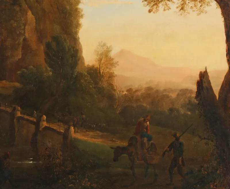 Pamono Jan Both, Southern Landscape, Old Master Painting> Old Masters