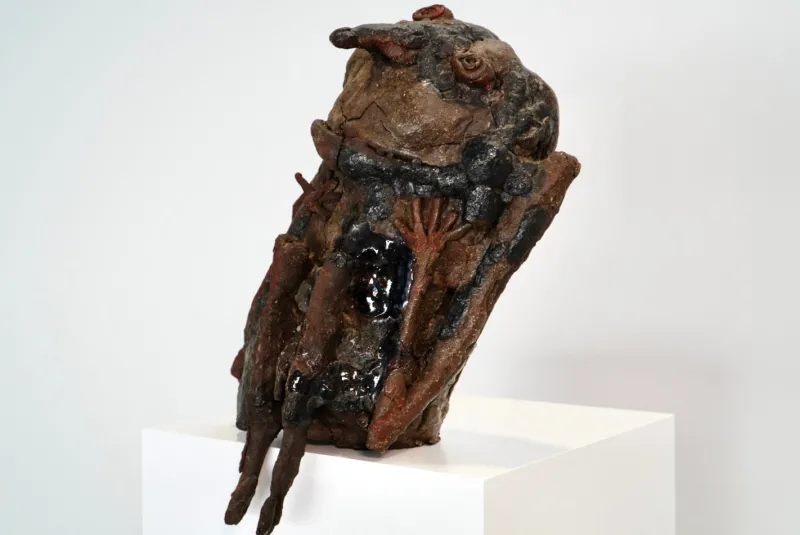 New Pamono Jan Heylen, Brutalist Sculpture, Belgium, 1960s, Ceramic