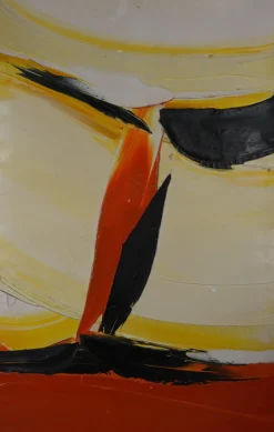 Clearance Pamono Jan Meyer, Black and White Abstraction, 1985, Oil on Canvas