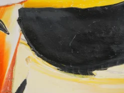 Clearance Pamono Jan Meyer, Black and White Abstraction, 1985, Oil on Canvas