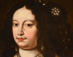 Online Pamono Jan Van Gelder, Portrait of Duchess Vittoria Farnese d'Este, 1670, Oil on Canvas, Framed