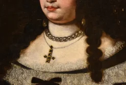 Online Pamono Jan Van Gelder, Portrait of Duchess Vittoria Farnese d'Este, 1670, Oil on Canvas, Framed