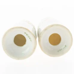 Pamono Japanese Art Deco Gilt Ceramic Shakers from Noritake, Set of 2> Salt & Pepper Shakers