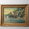 Pamono Japanese Artist, Shōwa Period Landscape, Oil Painting, 1950s> Mid-Century