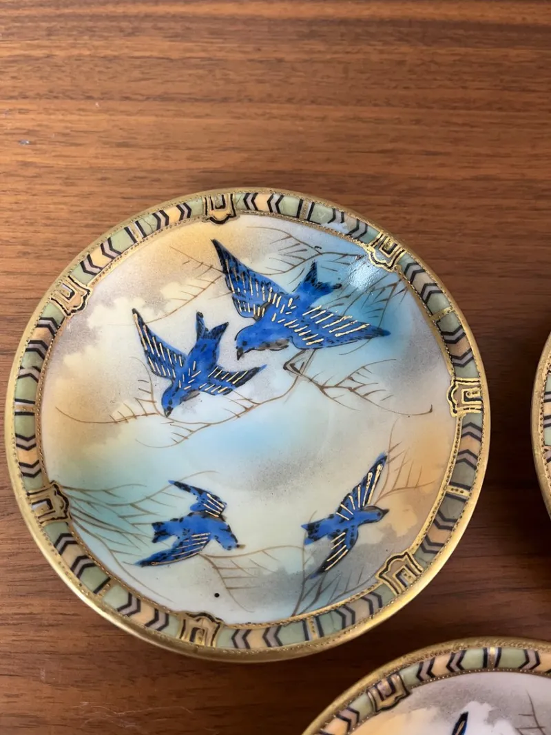 Discount Pamono Japanese Bowls, 1890s, Set of 3