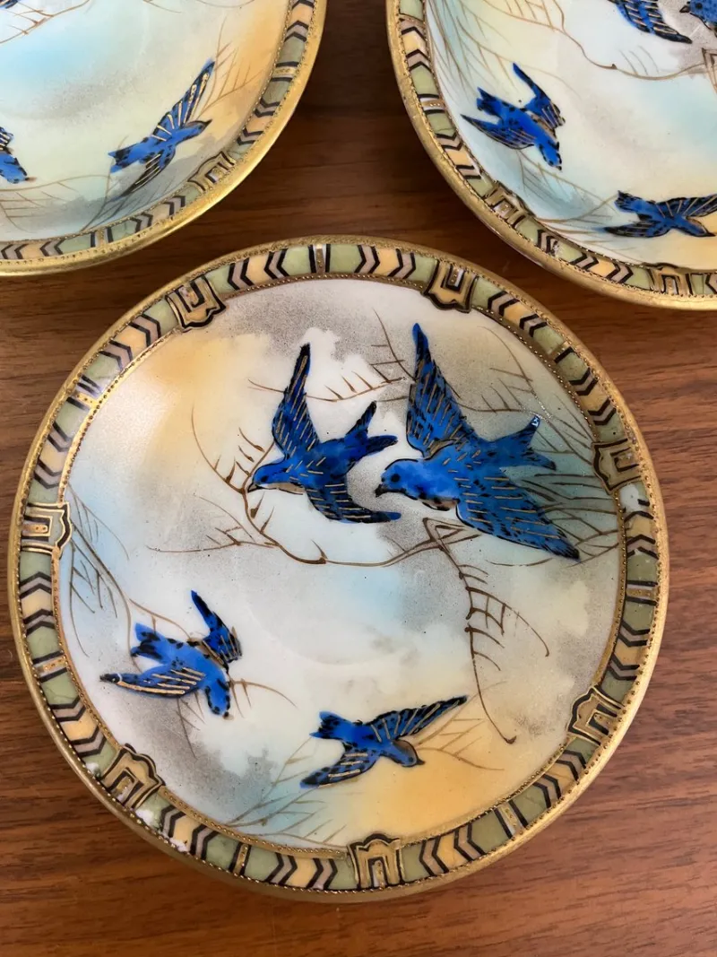Discount Pamono Japanese Bowls, 1890s, Set of 3