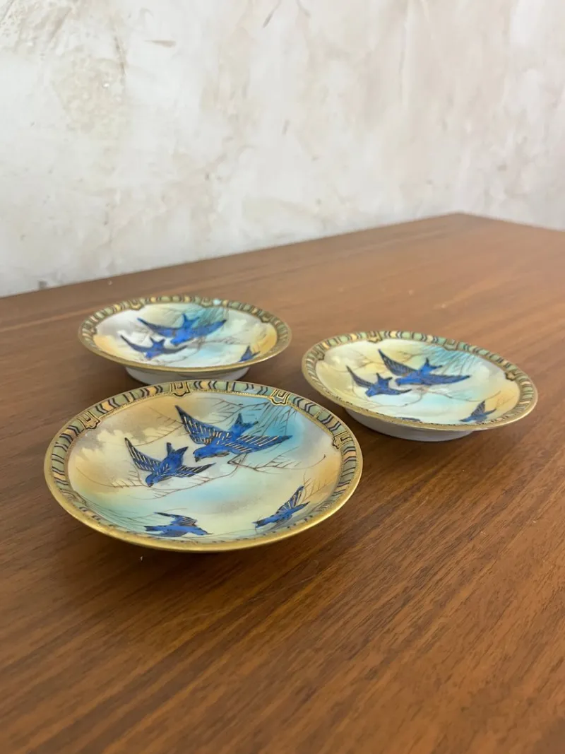 Discount Pamono Japanese Bowls, 1890s, Set of 3