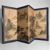 Pamono Japanese Byōbu Room Screen with Mountain Landscape, 1950s> Room Dividers & Screens