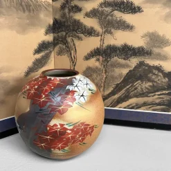 Pamono Japanese Byōbu Room Screen with Mountain Landscape, 1950s><noscript><img width=