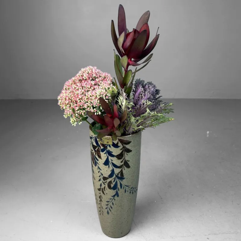 Sale Pamono Japanese Ceramic Ikebana Vase by Craft Fuji, 1980s