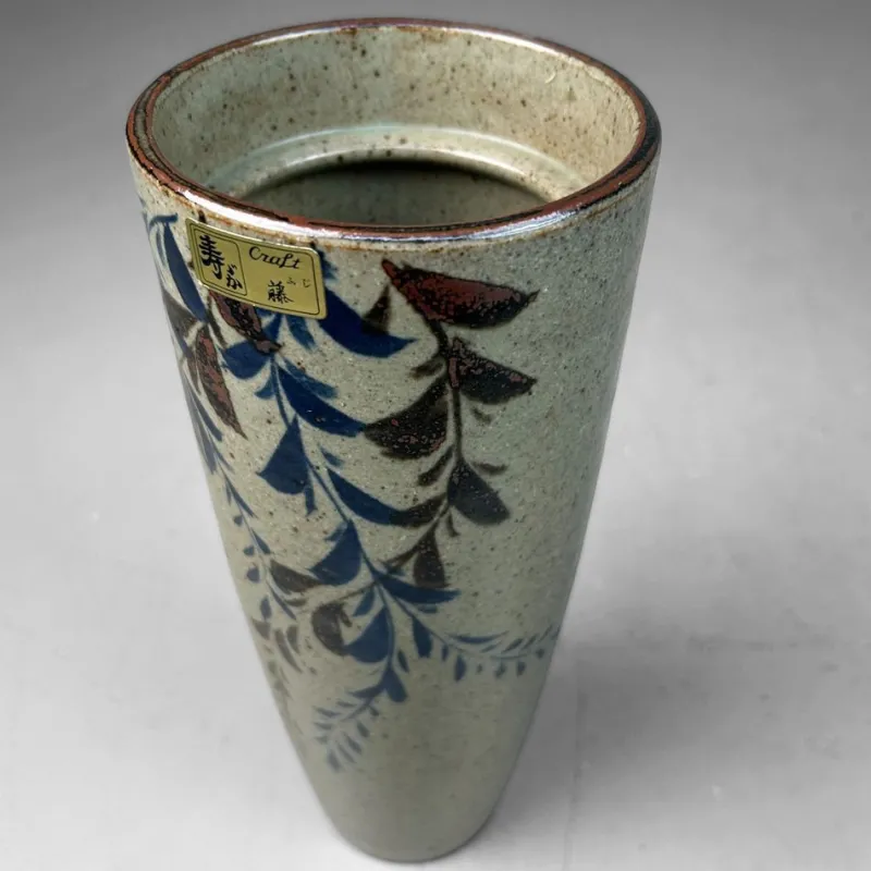 Sale Pamono Japanese Ceramic Ikebana Vase by Craft Fuji, 1980s