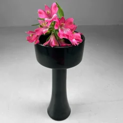 Best Pamono Japanese Ceramic Ikebana Vase on Tall Foot, 1960s