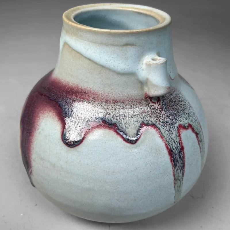 Pamono Japanese Ceramic Ikebana Vase, 1980s> Vases