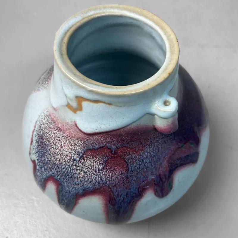 Pamono Japanese Ceramic Ikebana Vase, 1980s> Vases