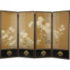 Pamono Japanese Chrysanthemum Screen, 1890> Room Dividers & Screens
