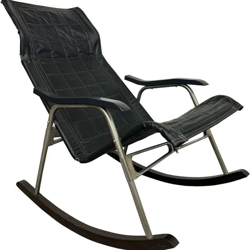 Pamono Japanese Folding Rocking Chair by Nii Takeshi, 1960s> Rocking Chairs