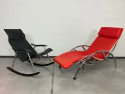 Pamono Japanese Folding Rocking Chair by Nii Takeshi, 1960s> Rocking Chairs