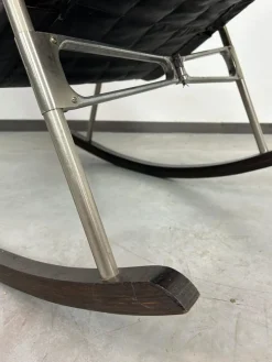 Pamono Japanese Folding Rocking Chair by Nii Takeshi, 1960s><noscript><img width=
