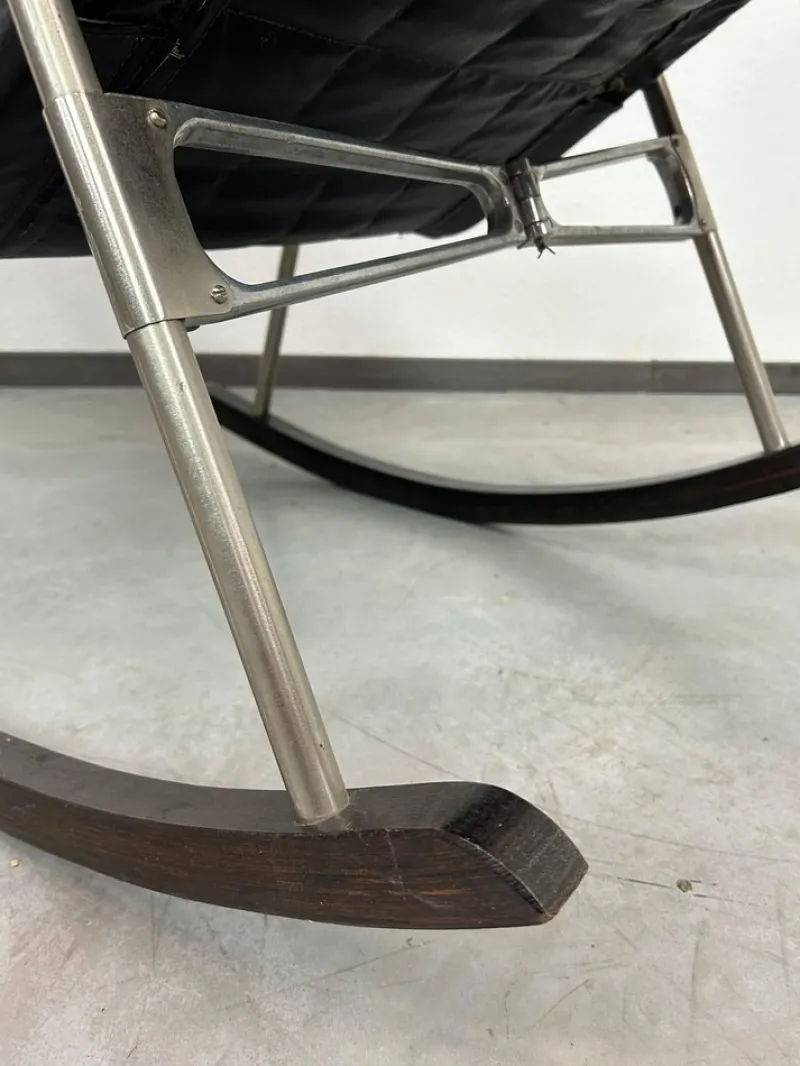 Pamono Japanese Folding Rocking Chair by Nii Takeshi, 1960s> Rocking Chairs