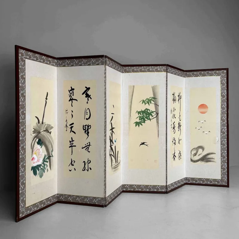 New Pamono Japanese Folding Screen, 1950s