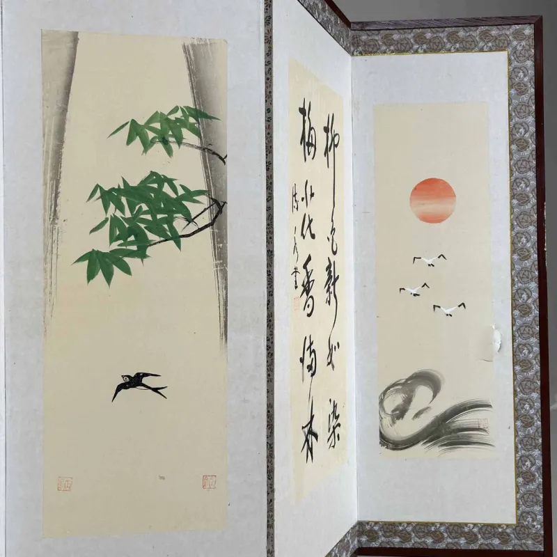 New Pamono Japanese Folding Screen, 1950s