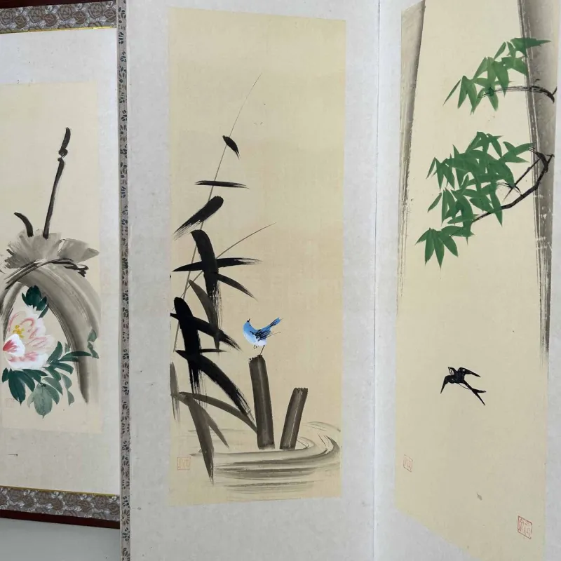 New Pamono Japanese Folding Screen, 1950s